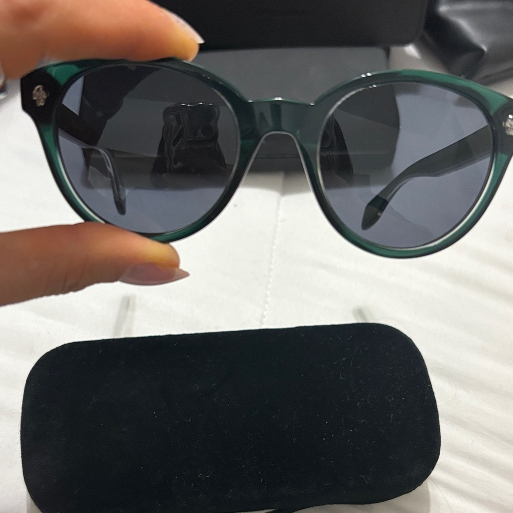 Alexander McQueen Dark Green Sunglasses